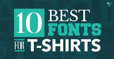 popular fonts for t shirts.